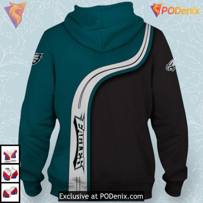 Zip Pullover Gift Edition Womens Philadelphia Eagles Hoodie Cute 3D Apparel - 1