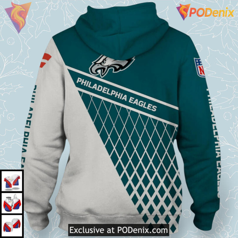 Zip Up Edition Philadelphia Eagles Hoodie 3D Perfect Gift for Loyal Football Fans - 2