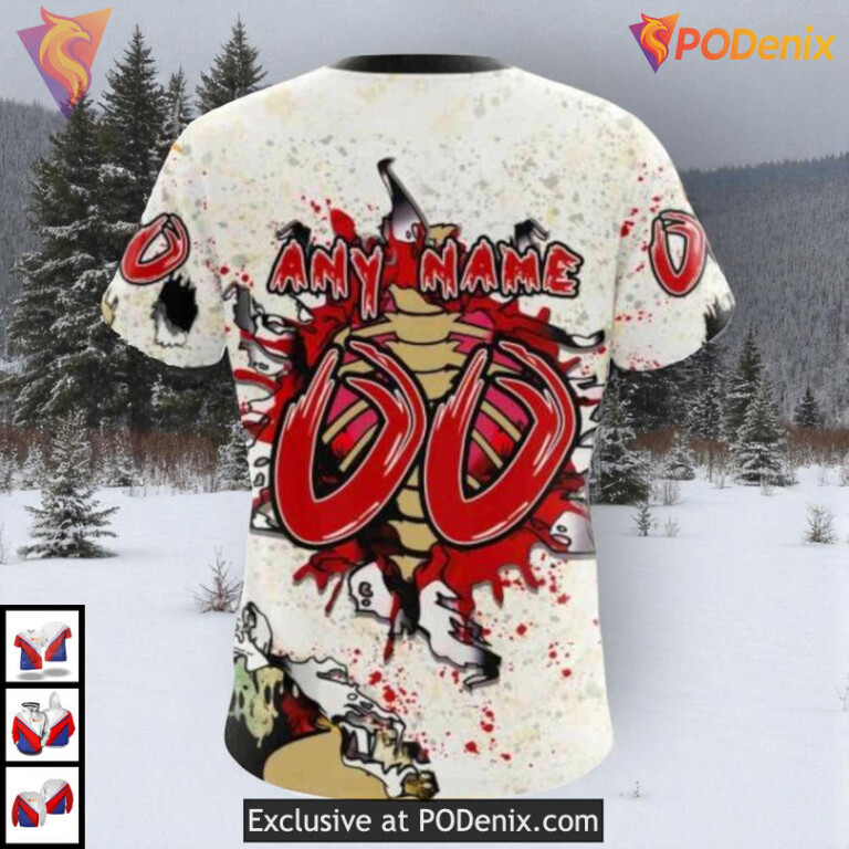 Zombie Halloween Costume Design NHL Vintage Montreal Canadiens Hoodie 3D - 3