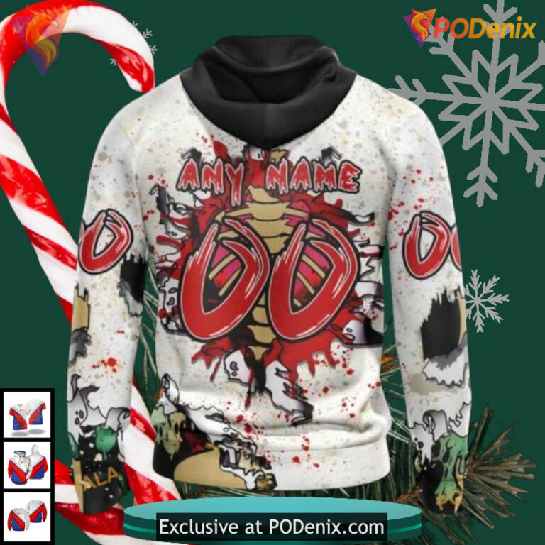 Zombie Halloween Costume Style NHL Seattle Kraken Hoodie 3D Custom - 1