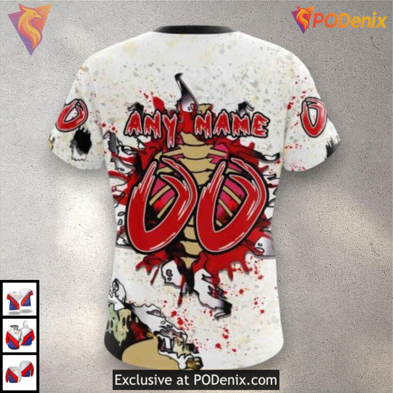 Zombie Halloween Style Carolina Hurricanes Unisex Hoodie Custom 3D - 3
