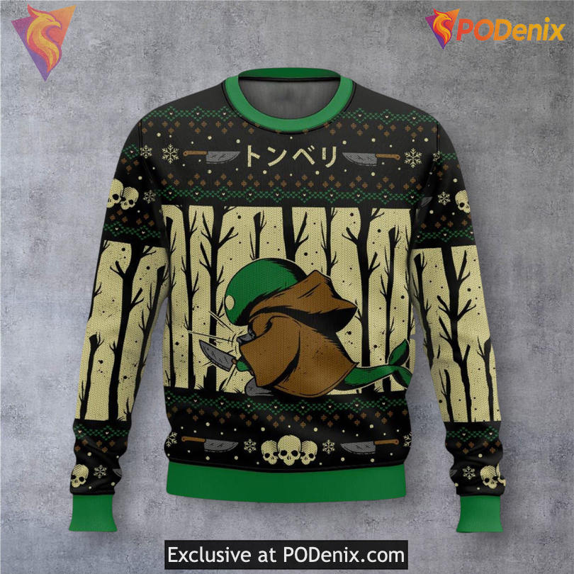 Tonberry Chef Knife Final Fantasy Xmas Sweater Gamer Theme Holiday Style Tonberry Chef Knife Final Fantasy Xmas Sweater Gamer Theme Holiday Style