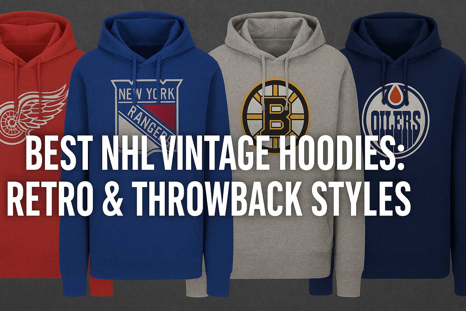 Best NHL Vintage Hoodies- Retro & Throwback Styles