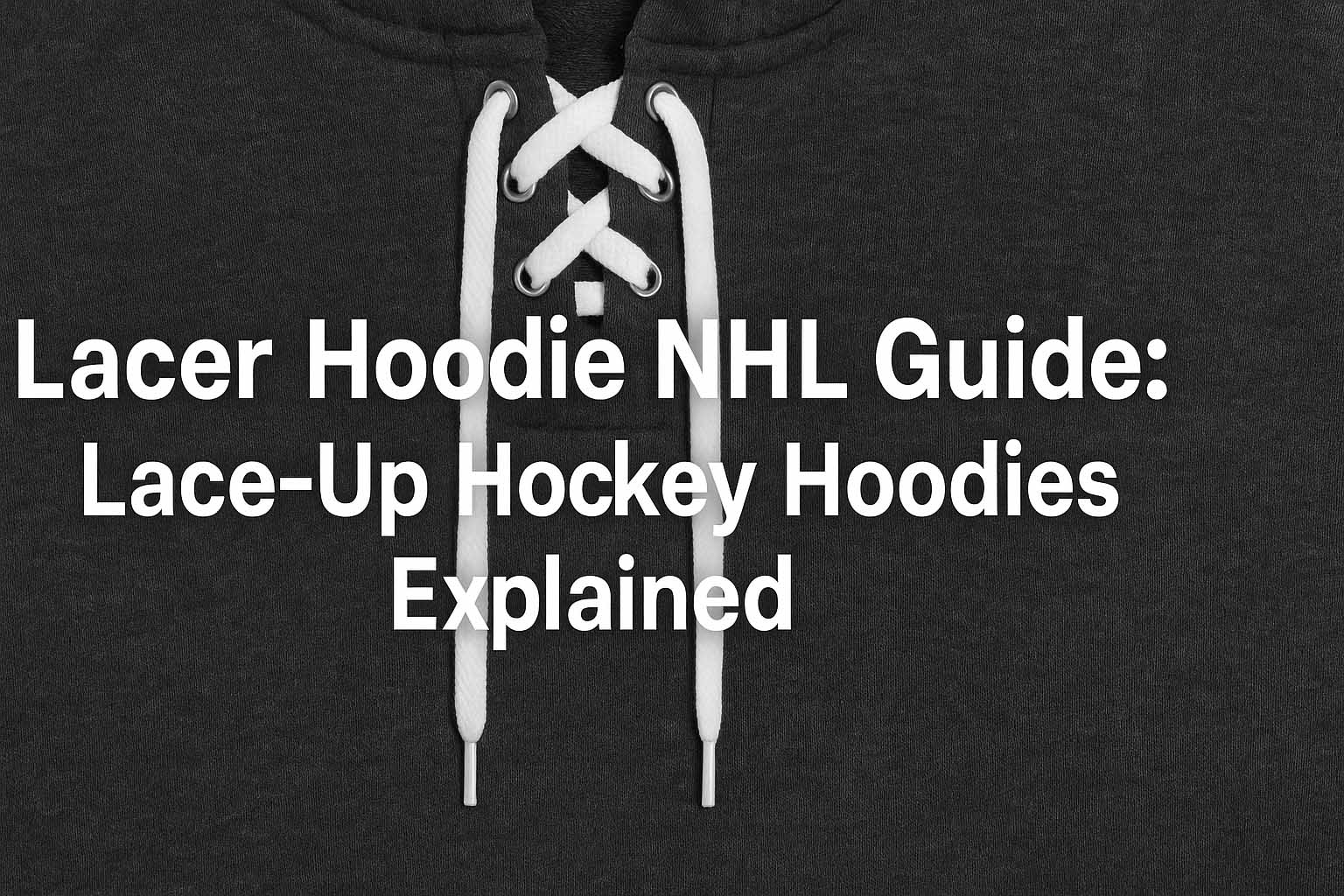 Lacer Hoodie NHL Guide- Lace-Up Hockey Hoodies Explained
