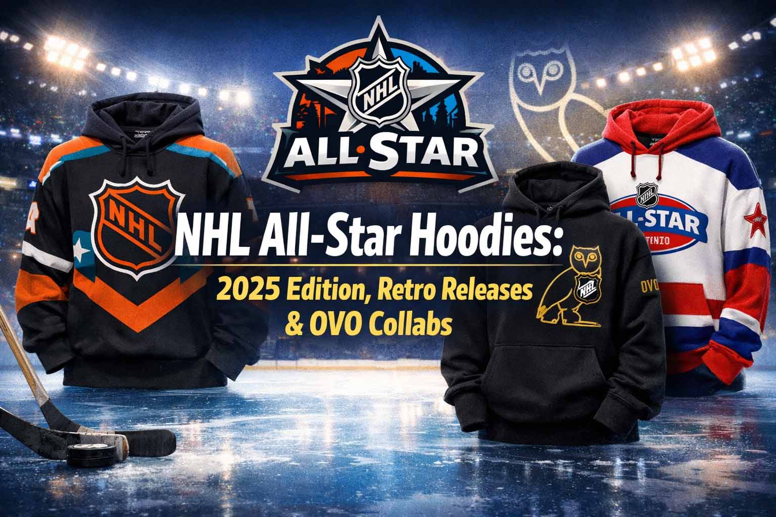 NHL All Star Hoodies- 2025 Edition, Retro Releases & OVO Collabs
