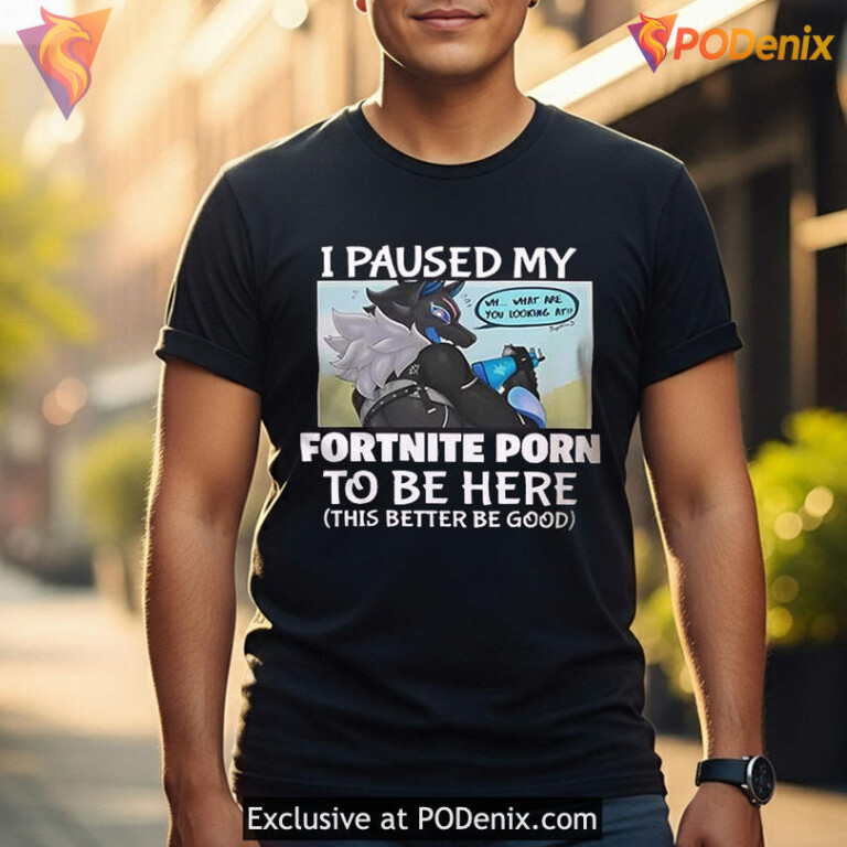 Absurd Gamer Humor Meme Tee With Shock Value Fortnite Porn Shirt Viral Internet Joke - 2
