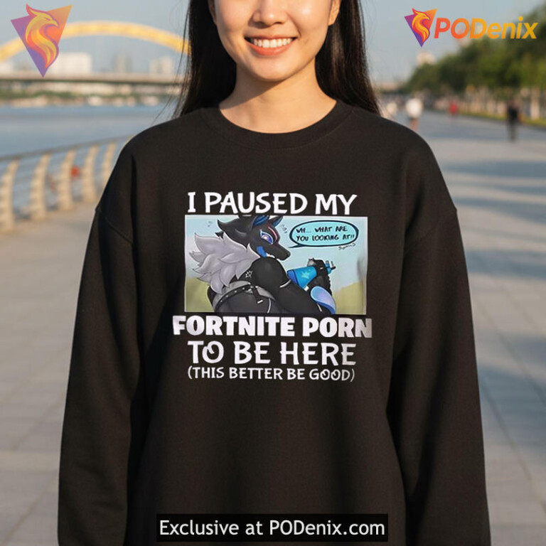 Absurd Gamer Humor Meme Tee With Shock Value Fortnite Porn Shirt Viral Internet Joke - 3