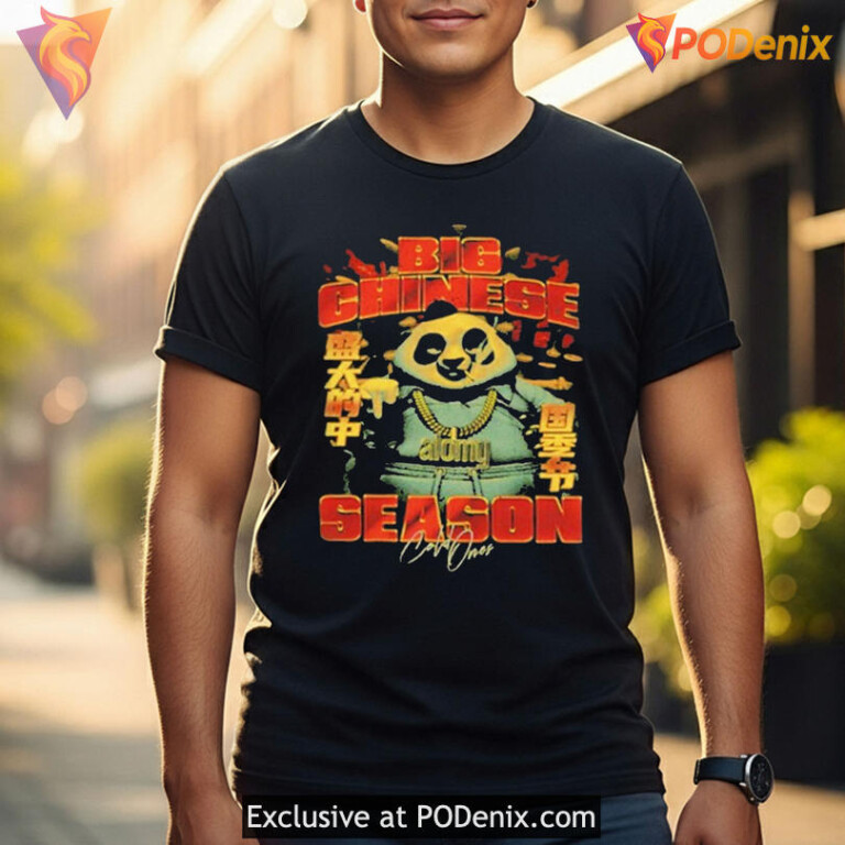 Cold Ones Panda Parody Shirt Styled With Big Chinese Season Internet Meme - 3