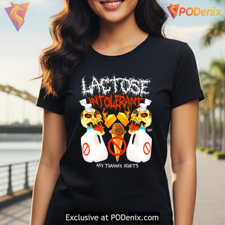 Dairy Joke Parody Graphic Tee With Absurd Confidence Lactose Tolerant Shirt Humor - 1