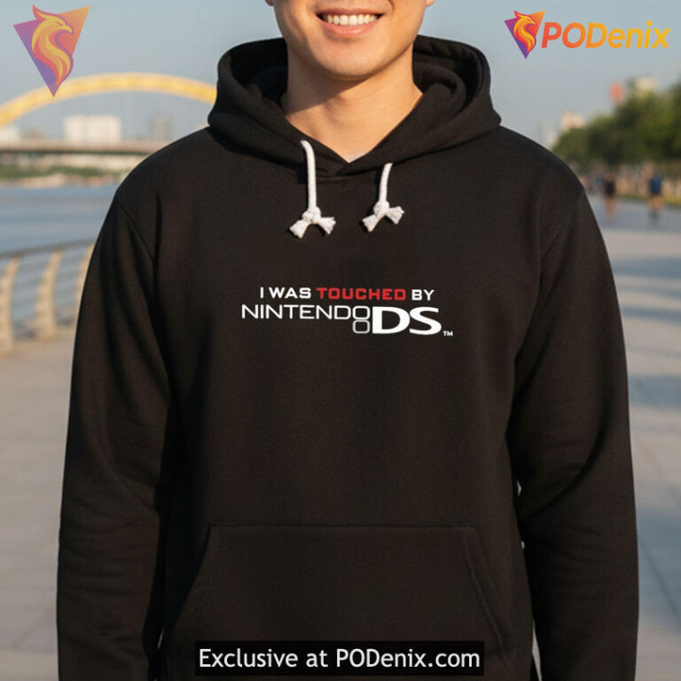 Gaming Nostalgia Meme Shirt Built On I Was Touched By Nintendo Ds Shirt - 1