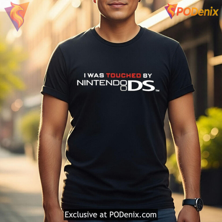 Gaming Nostalgia Meme Shirt Built On I Was Touched By Nintendo Ds Shirt - 2