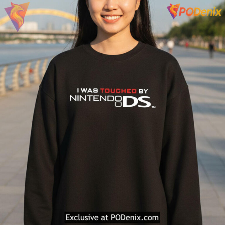 Gaming Nostalgia Meme Shirt Built On I Was Touched By Nintendo Ds Shirt - 3