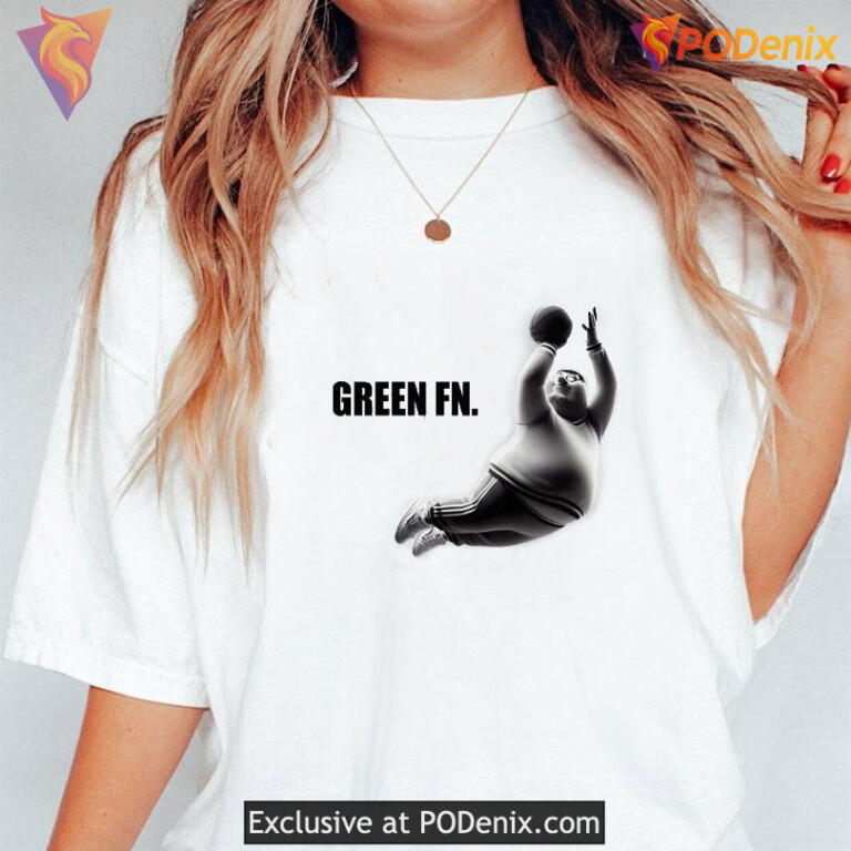 Green Fn Peter Griffin Shirt Cartoon Parody Basketball Graphic Shirt - 1