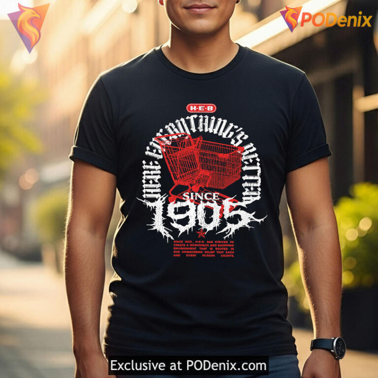 Grocery Parody Band Tee With Metal Aesthetic Heb Heavy Metal Shirts Humor Design