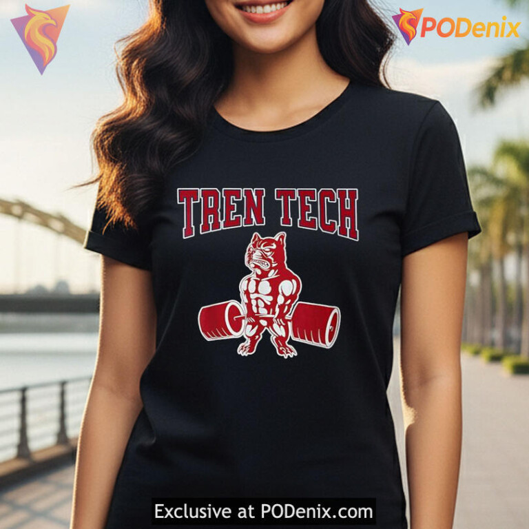 Gym Culture Parody Tee With Bold Training Humor Tren Tech Meme Bodybuilding Style - 3