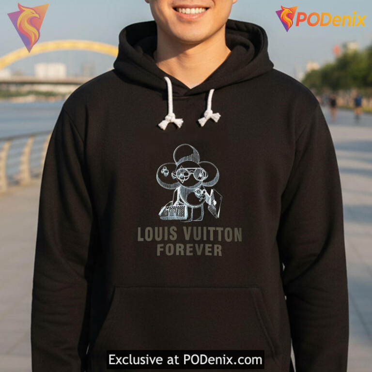 Luxury Parody Streetwear Inspired Graphic Tee With Irony Lv Forever Shirt Aesthetic - 1