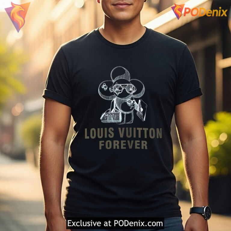 Luxury Parody Streetwear Inspired Graphic Tee With Irony Lv Forever Shirt Aesthetic - 3