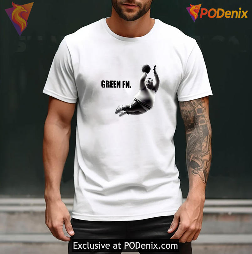 Peter Griffin Green Fn Tee Viral Cartoon Basketball Meme Design