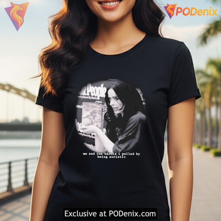 Relationship Meme Shirt With Me And The Baddie I Pulled By Being Autistic - 1