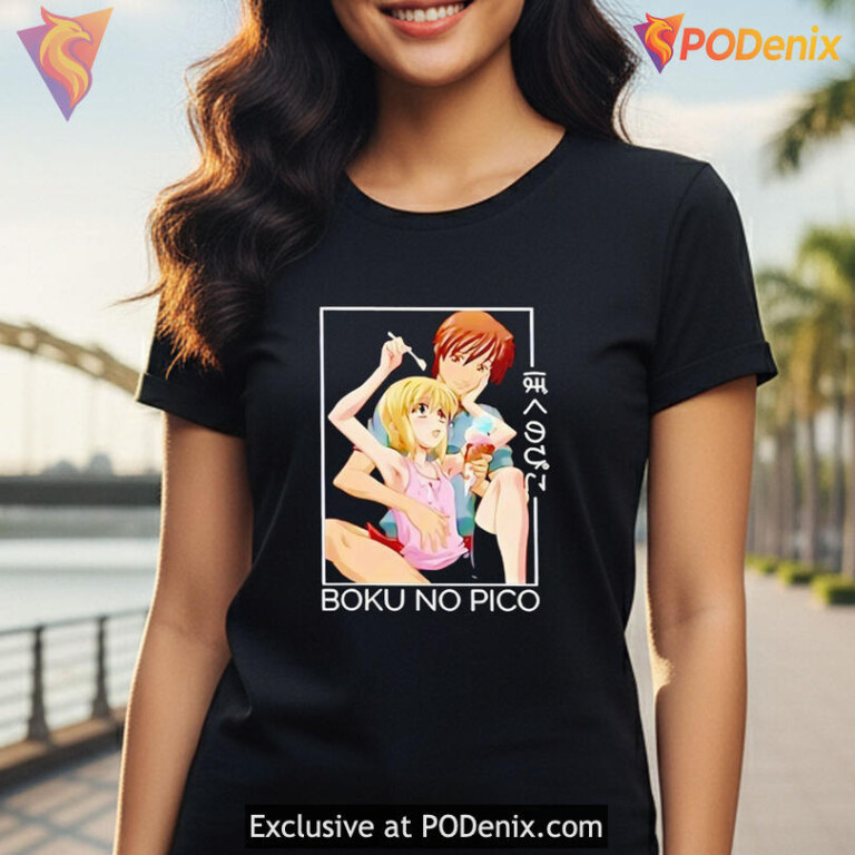 Retro Anime Graphic Shirt Featuring Boku No Pico Merch Streetwear Style Trend - 3