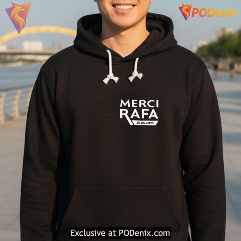 Tennis Legend Tribute Graphic Tee Celebrating Greatness Merci Rafa Shirt Classic Fan Gift - 2