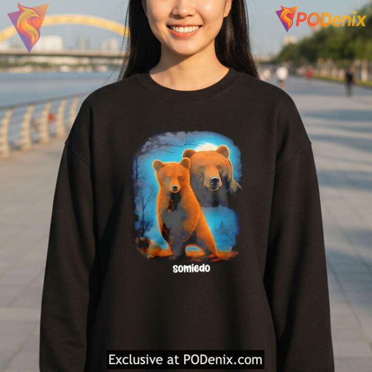 Vintage Wildlife Aesthetic Tee With Outdoor Travel Vibe Somiedo Bear Shirt Retro Look - 2