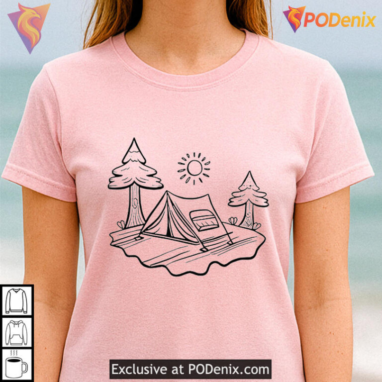 Creative Activity Tee Coloring For A Camp Shirt Playful Art Theme - 1