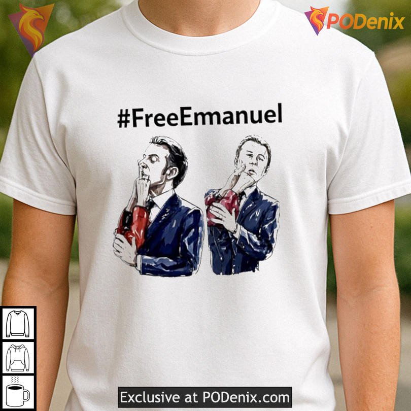 Free Speech Parody Tee Emmanuel Macron Open Shirt Political Humor Design