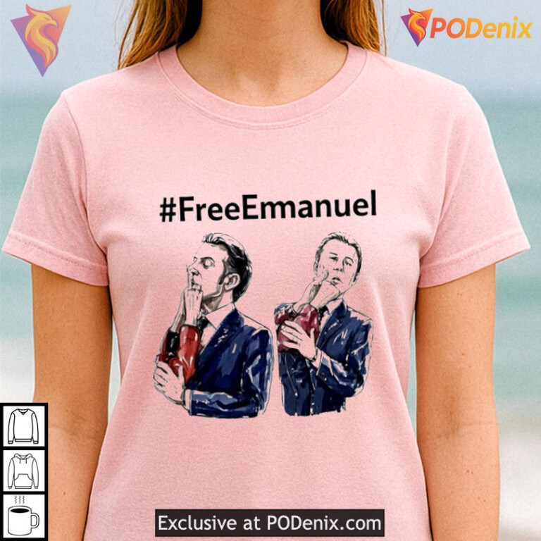Free Speech Parody Tee Emmanuel Macron Open Shirt Political Humor Design - 1