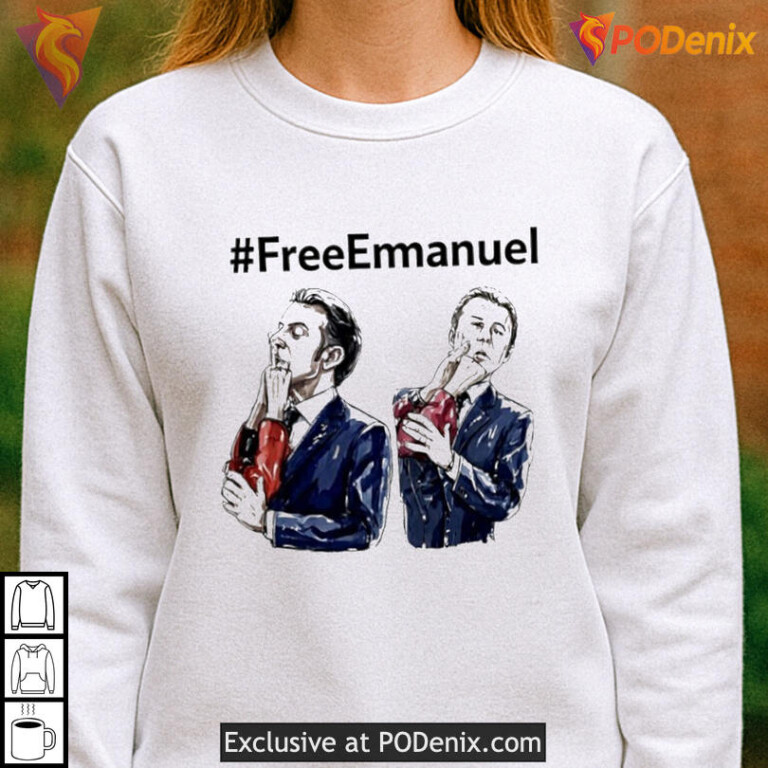 Free Speech Parody Tee Emmanuel Macron Open Shirt Political Humor Design - 3