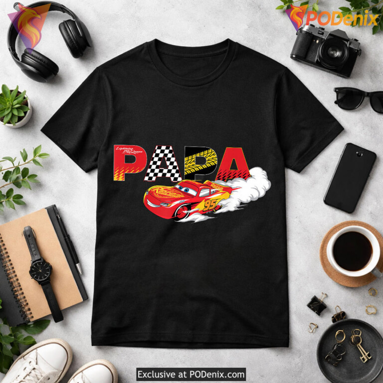 Cars Papa Birthday Gift Fathers Day Shirt For Pixars Cars Fans - 1