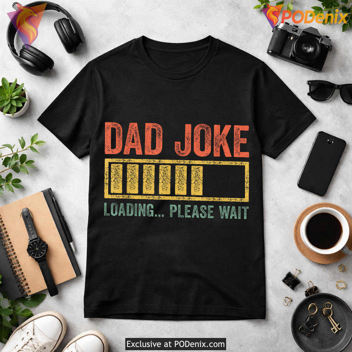 Dad Joke Loading Please Wait Funny Fathers Day Shirt Gift
