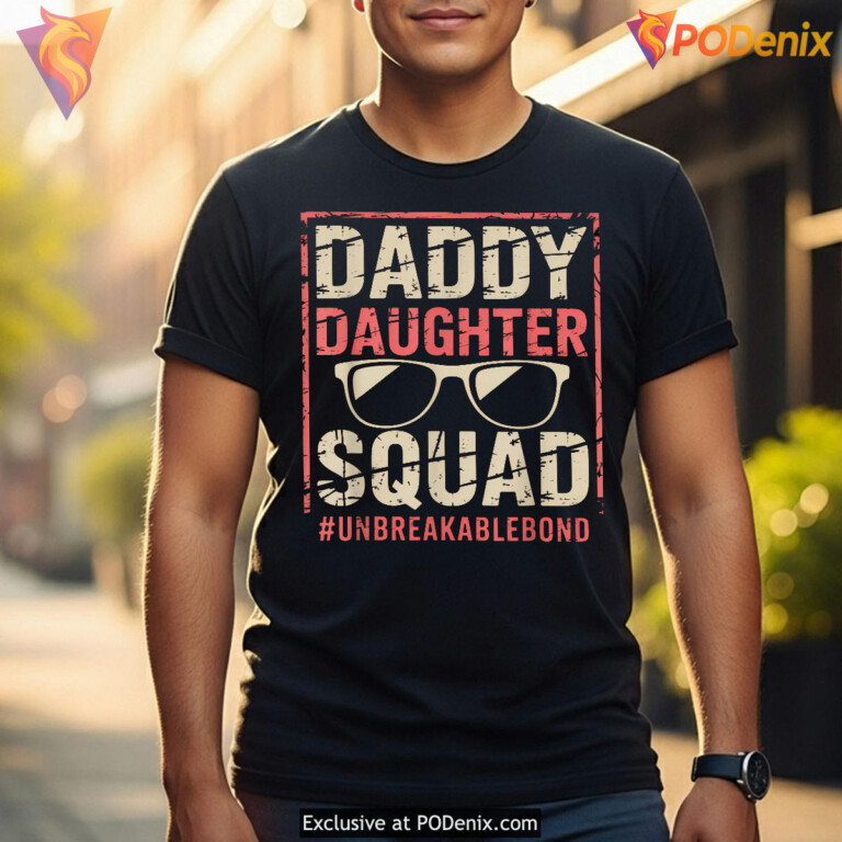 Daddy Daughter Squad Fathers Day Matching Shirts Family Gift - 3