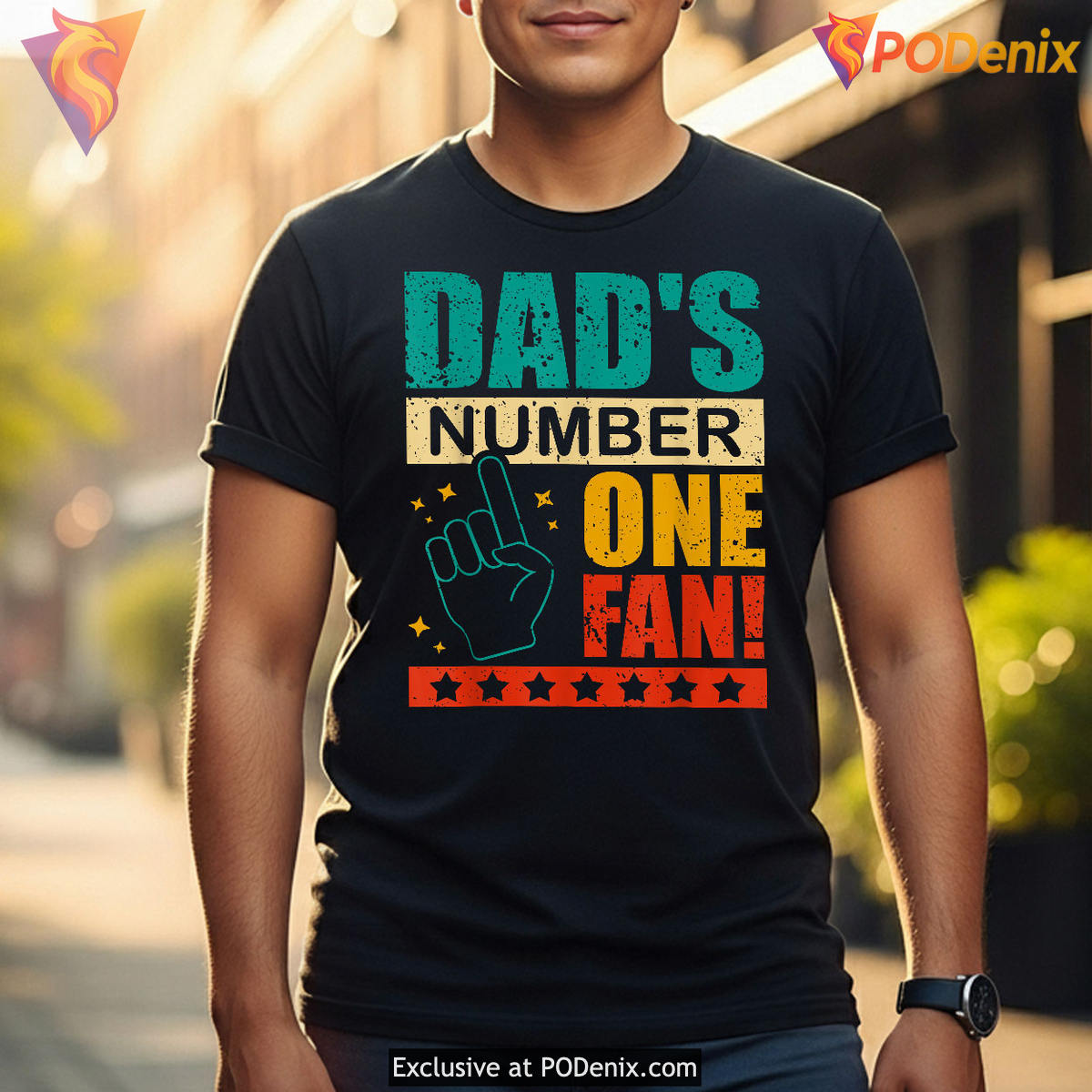 Dads Number One Fan Tee Happy Fathers Day Shirts For Proud Dad