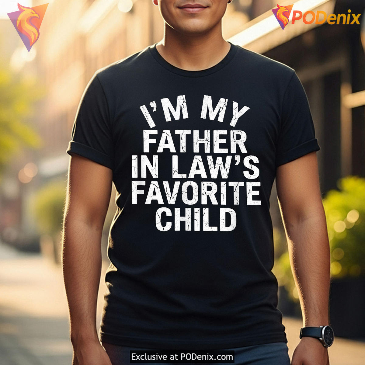Father In Laws Favorite Child Joke Tee Funny Fathers Day Shirt Humor Gift