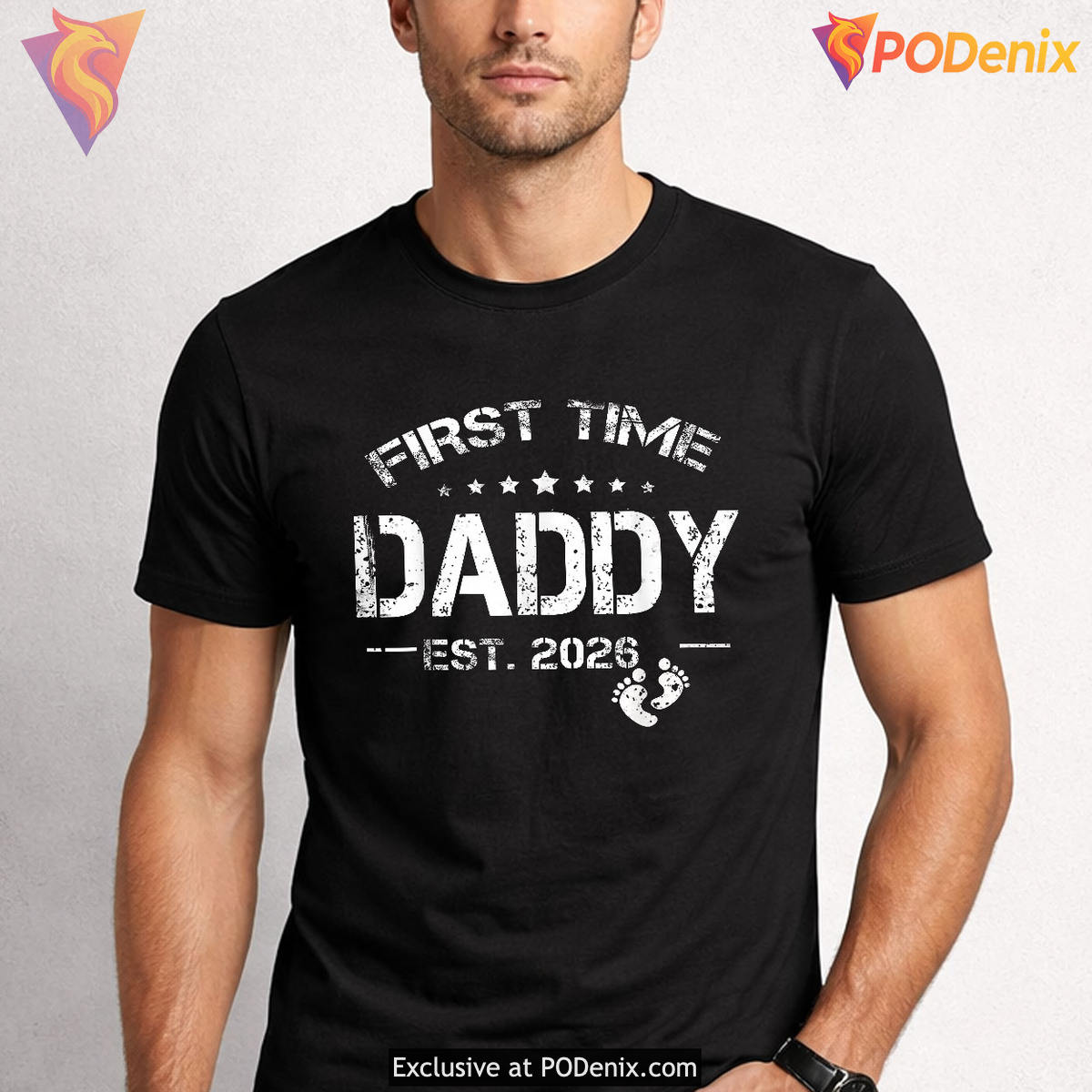 First Time Daddy Est 2026 Tee First Fathers Day Shirt New Dad Gift