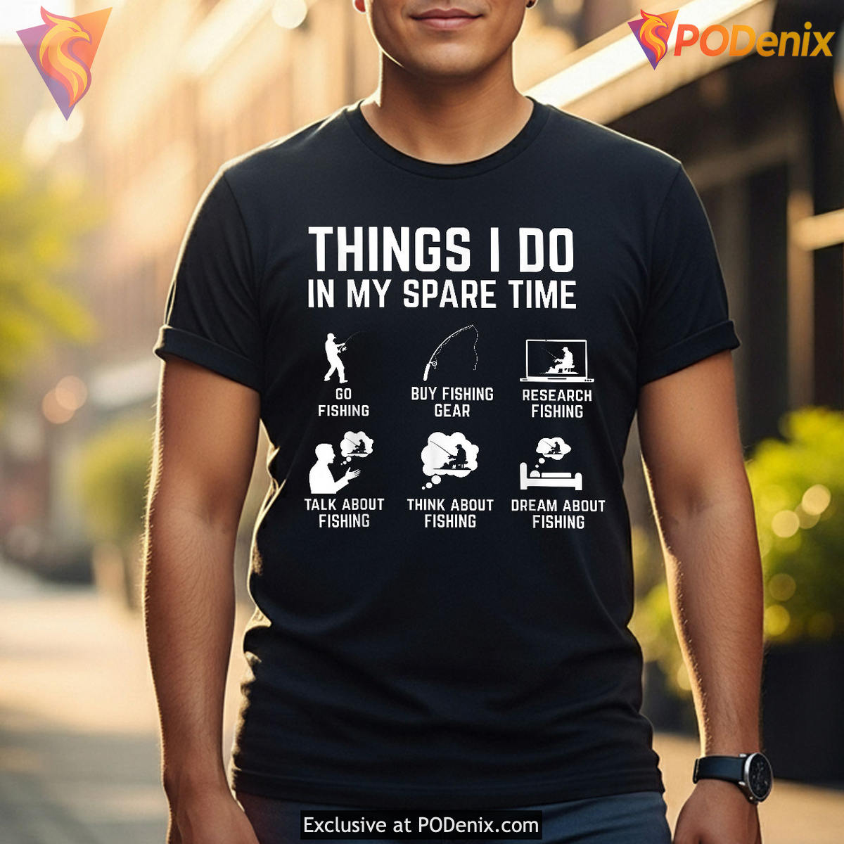 Funny Fishing Things I Do in My Spare Time Funny Fathers Day T Shirts