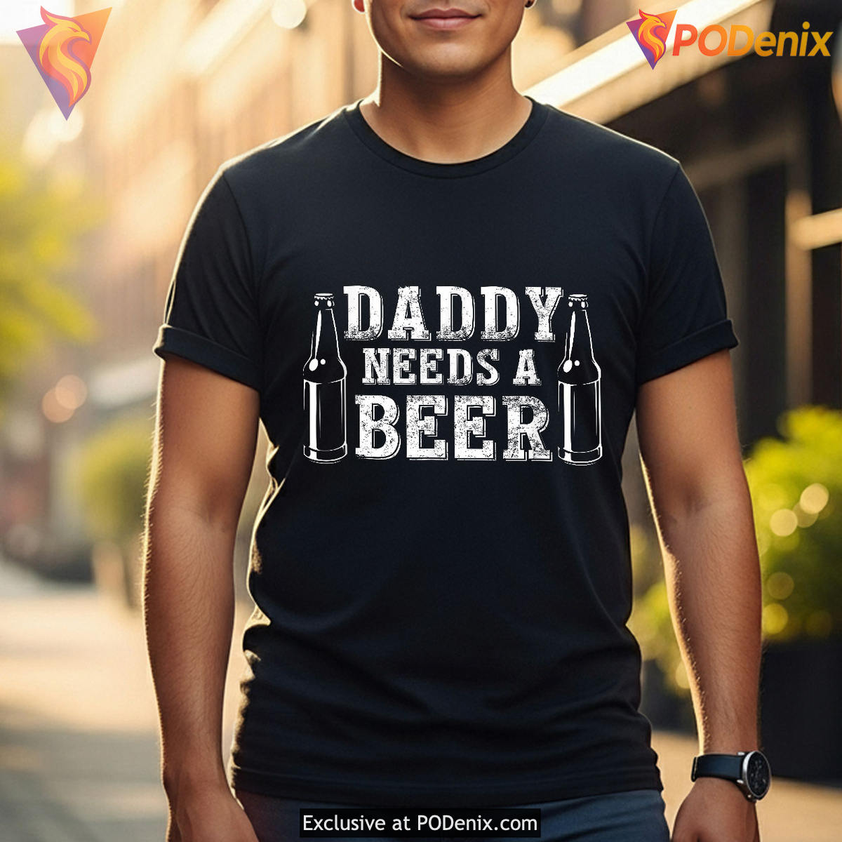 Green Beer Daddy Needs Beer Funny Fathers Day T Shirts