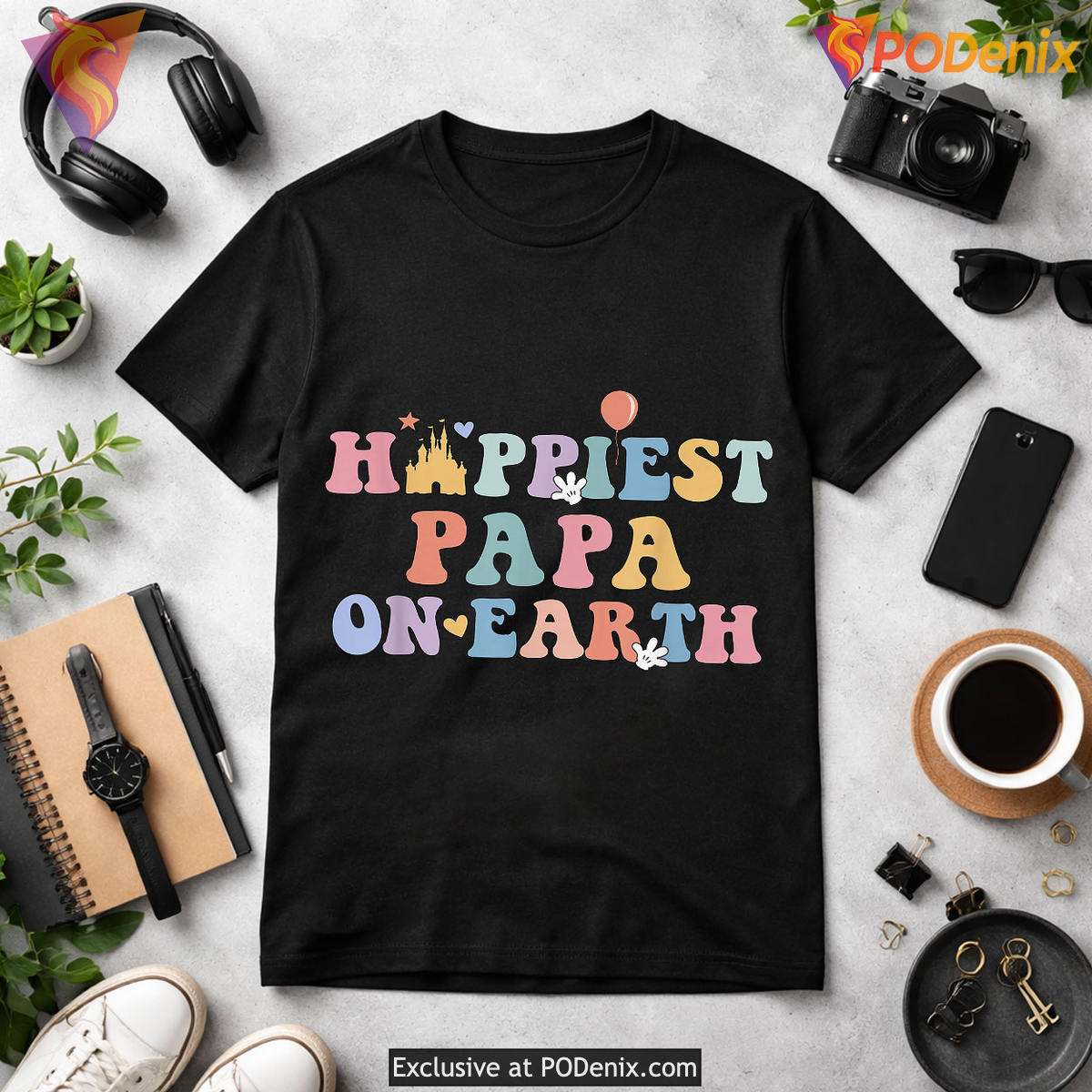 Happiest Papa On Earth Fathers Day Matching Shirts Trip