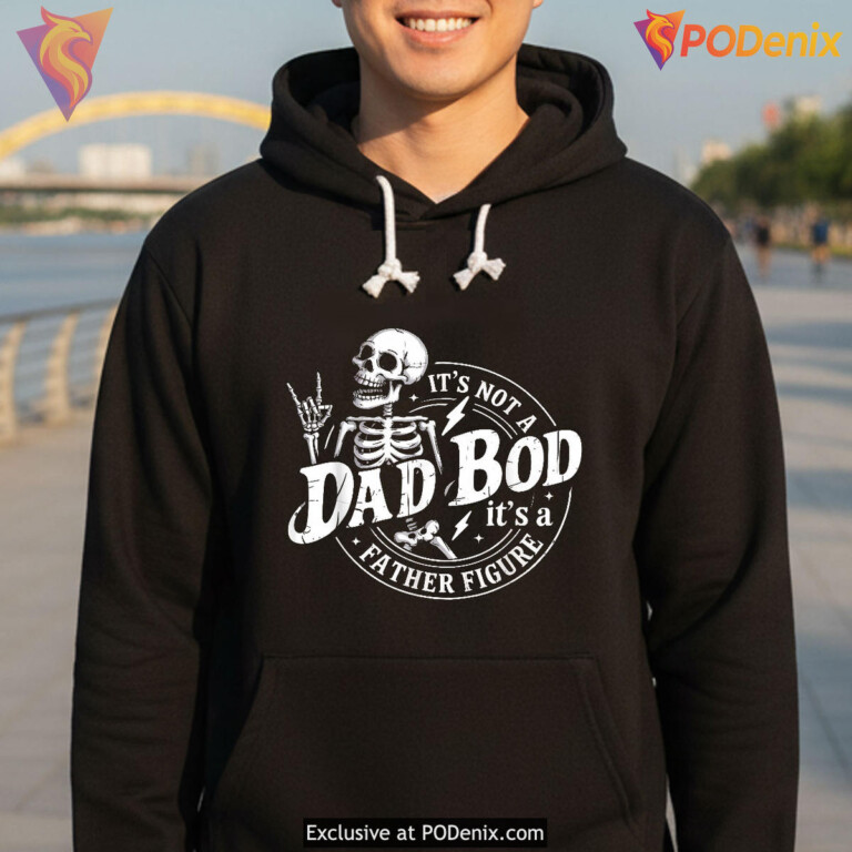 Not A Dad Bod Father Figure Funny Fathers Day Shirts Retro Gift - 2