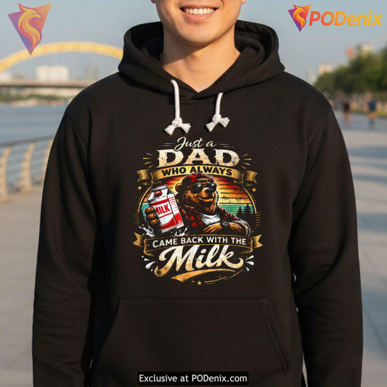 Papa Bear Just A Dad Funny Fathers Day Shirt Gift - 2