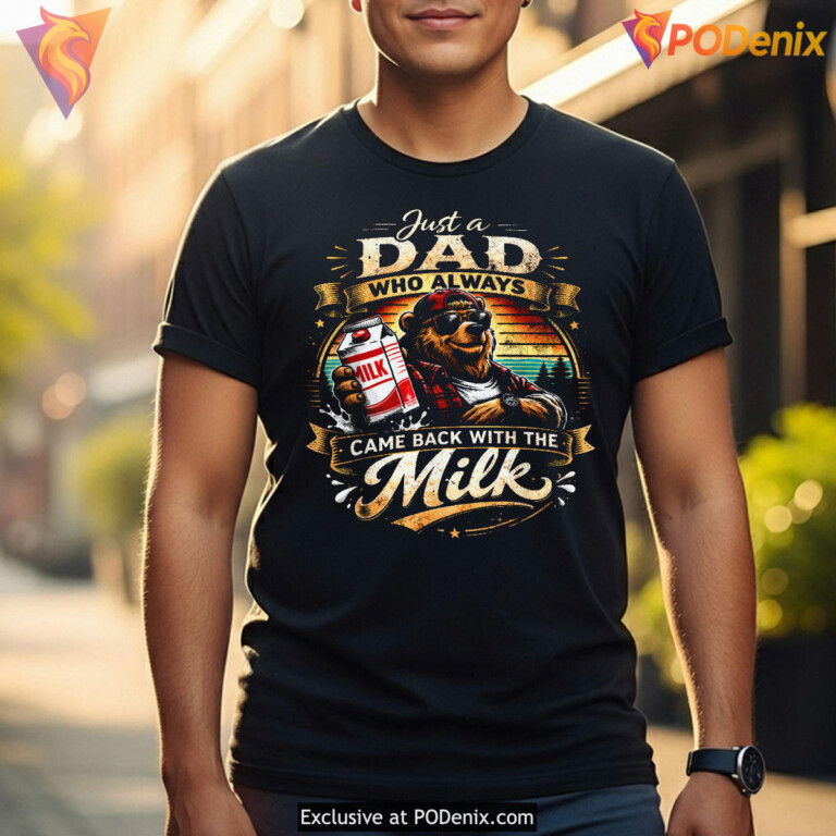 Papa Bear Just A Dad Funny Fathers Day Shirt Gift - 3