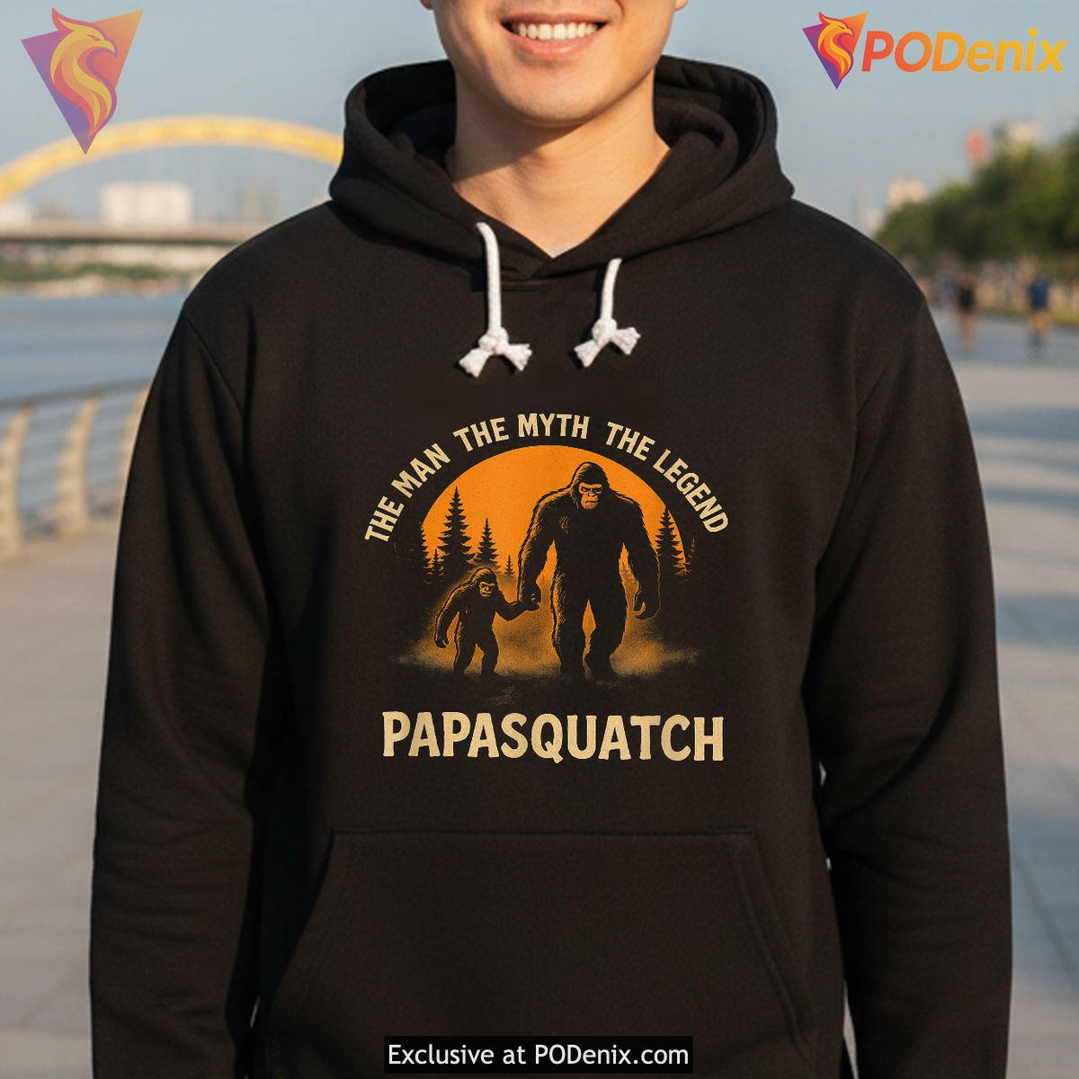 Papa Squatch Legend Bigfoot Funny Fathers Day Shirts