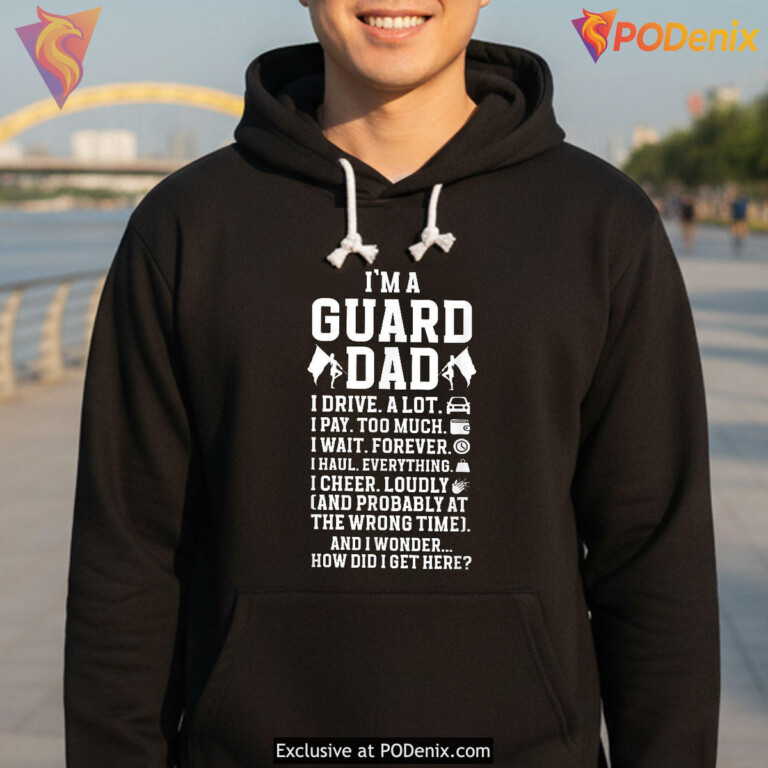 Proud Color Guard Father Tee Fathers Day Shirt Guard Dad Gift - 1