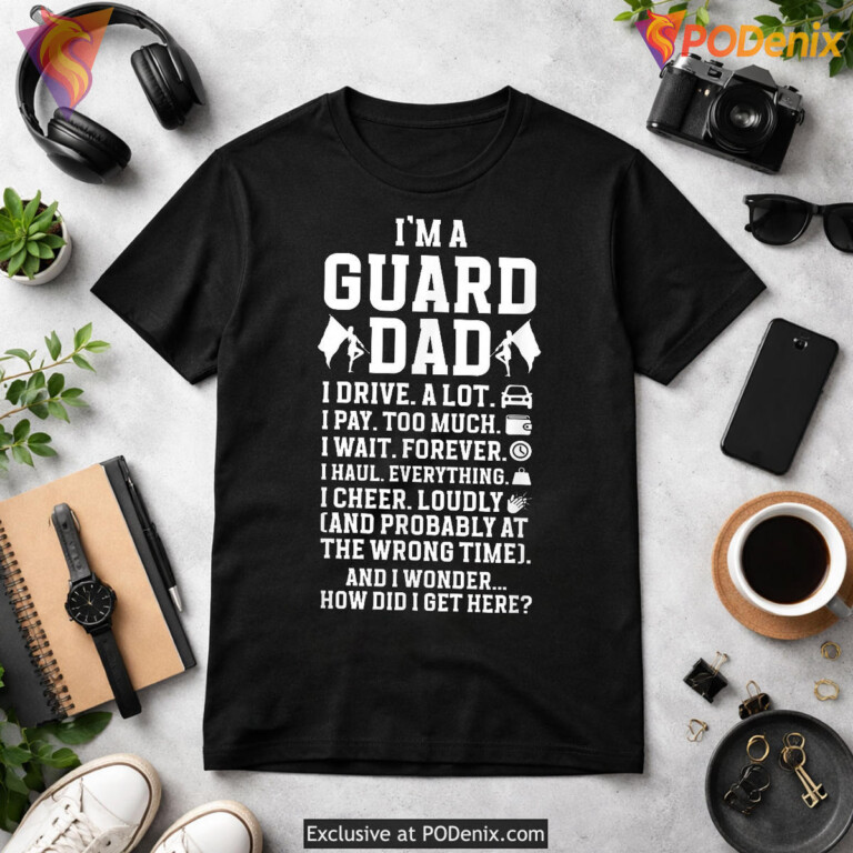 Proud Color Guard Father Tee Fathers Day Shirt Guard Dad Gift - 2