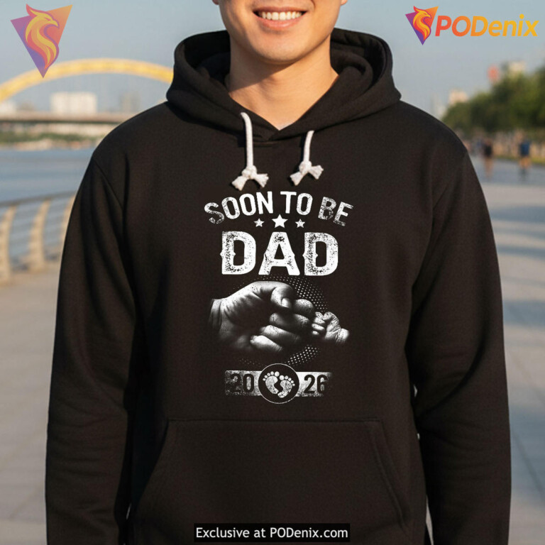 Soon To Be Dad 2026 Tee First Fathers Day Shirt Pregnancy Reveal - 2