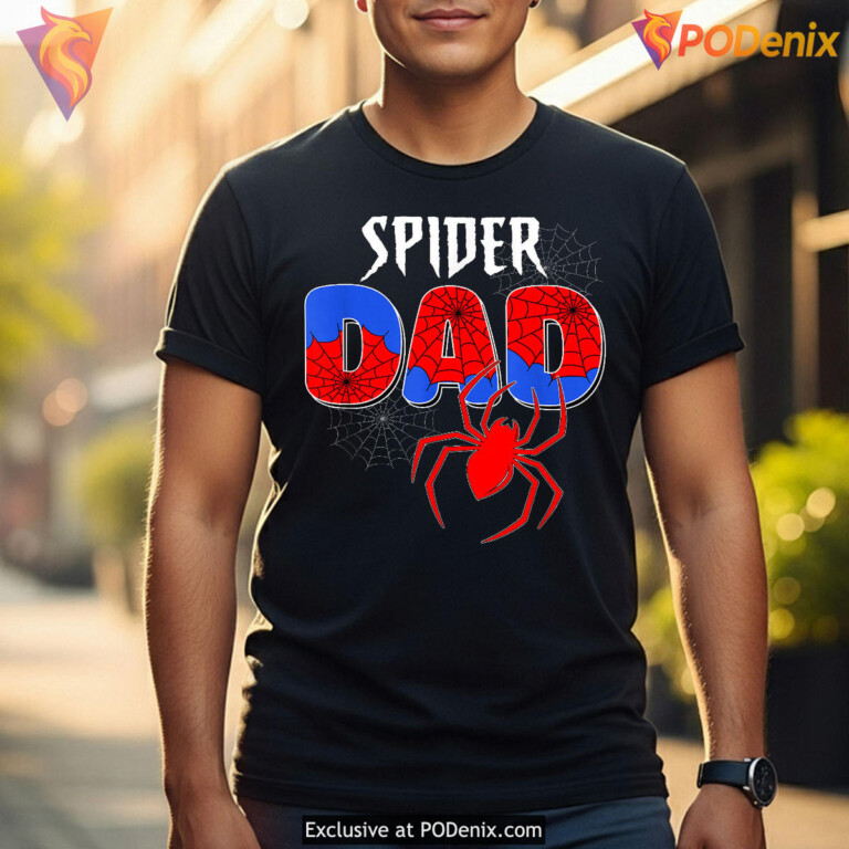 Spiders Dad Family Birthday Fathers Day Matching Shirts - 1