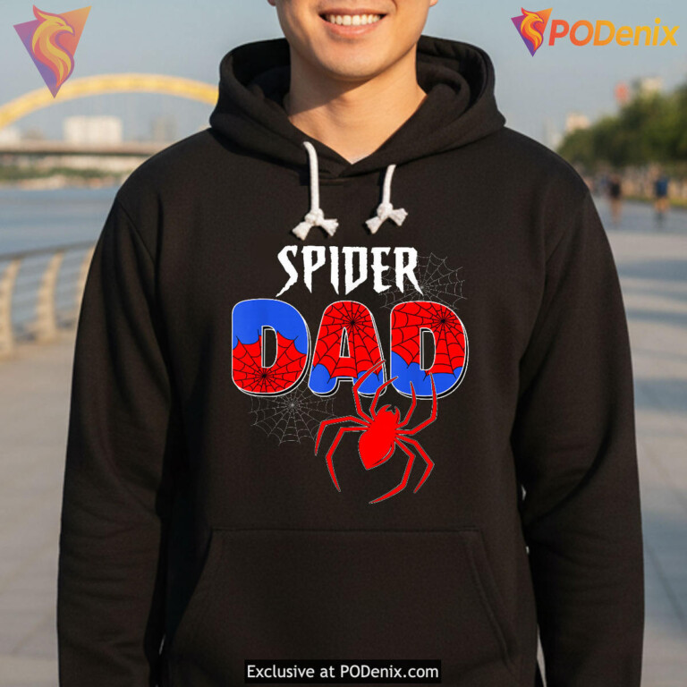 Spiders Dad Family Birthday Fathers Day Matching Shirts - 2