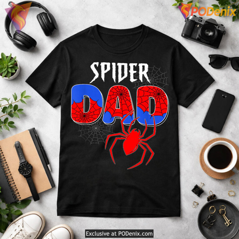 Spiders Dad Family Birthday Fathers Day Matching Shirts - 3