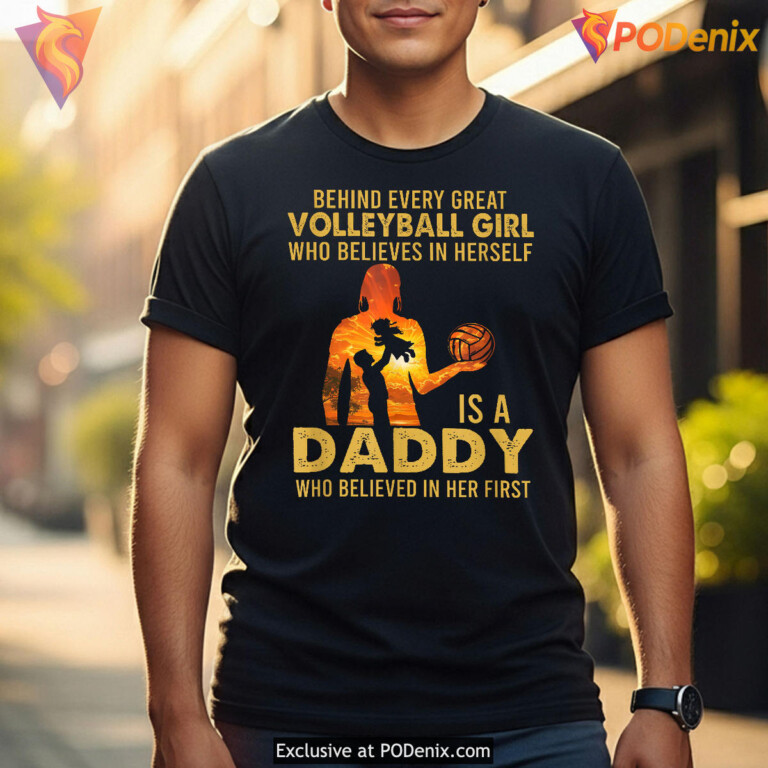 Volleyball Dad Pride Tee Fathers Day Shirt For Girl Dad - 3